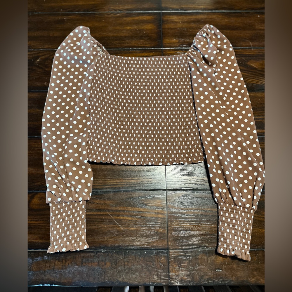 Gianni Bini Smocked Blouse